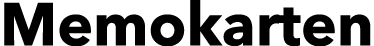 Memokarten