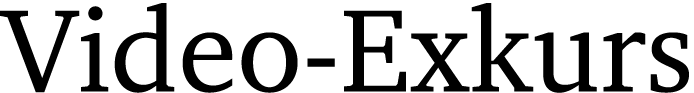 Video-Exkurs