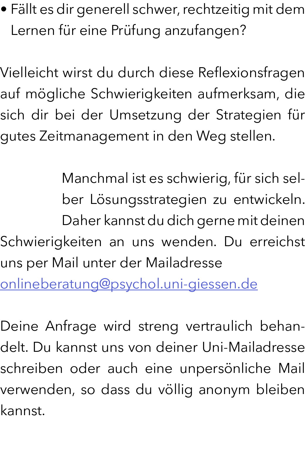 • F llt es dir generell schwer, rechtzeitig mit dem Lernen f r eine Pr fung anzufangen? Vielleicht wirst du durch di...