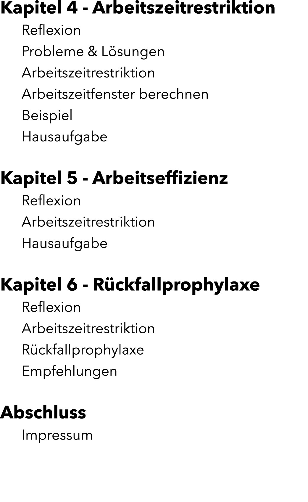 Kapitel 4 - Arbeitszeitrestriktion Reflexion Probleme & L sungen Arbeitszeitrestriktion Arbeitszeitfenster berechnen ...