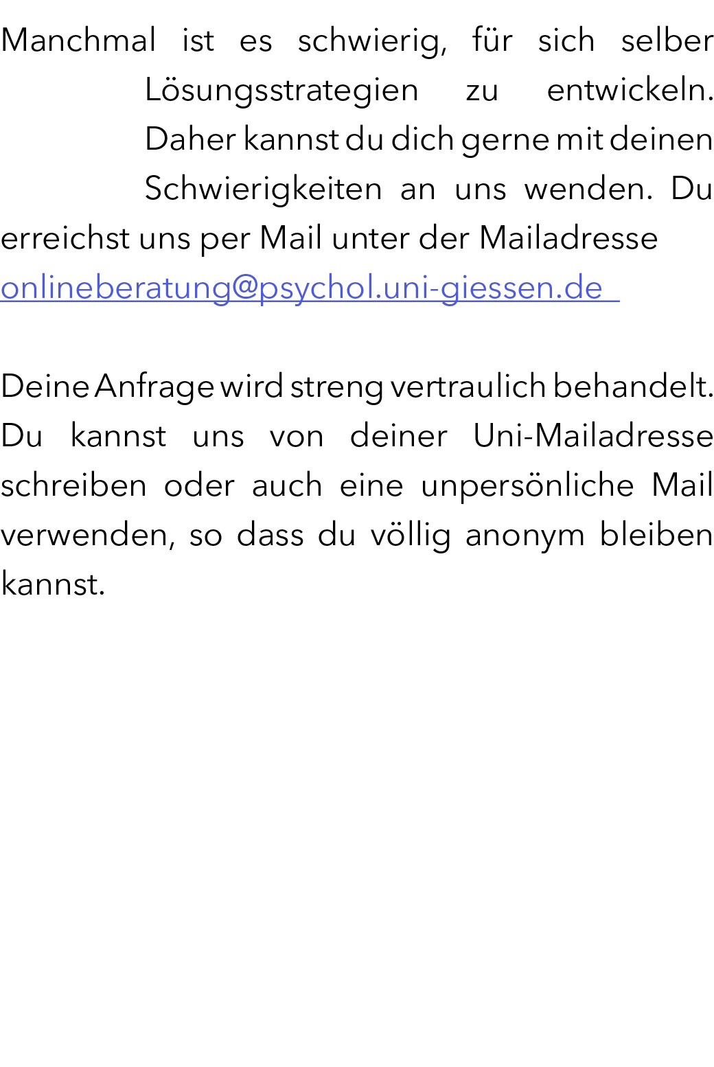 Manchmal ist es schwierig, f r sich selber L sungsstrategien zu entwickeln. Daher kannst du dich gerne mit deinen Sch...