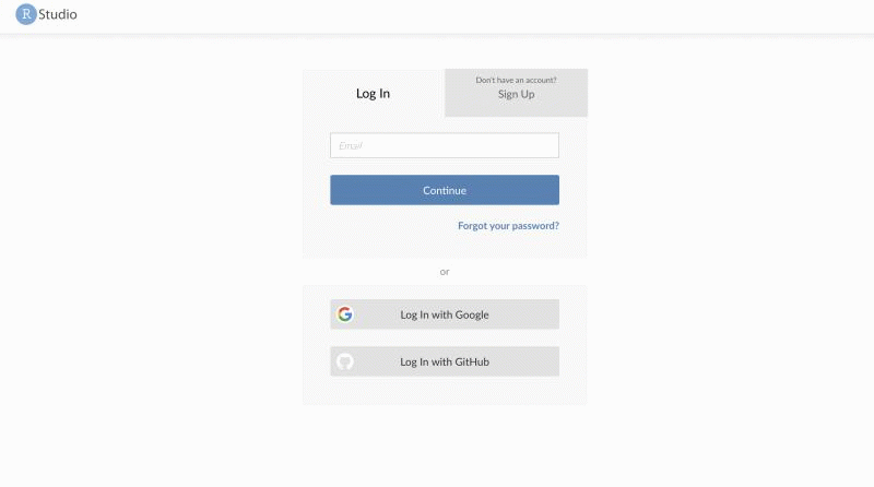 Login RStudio