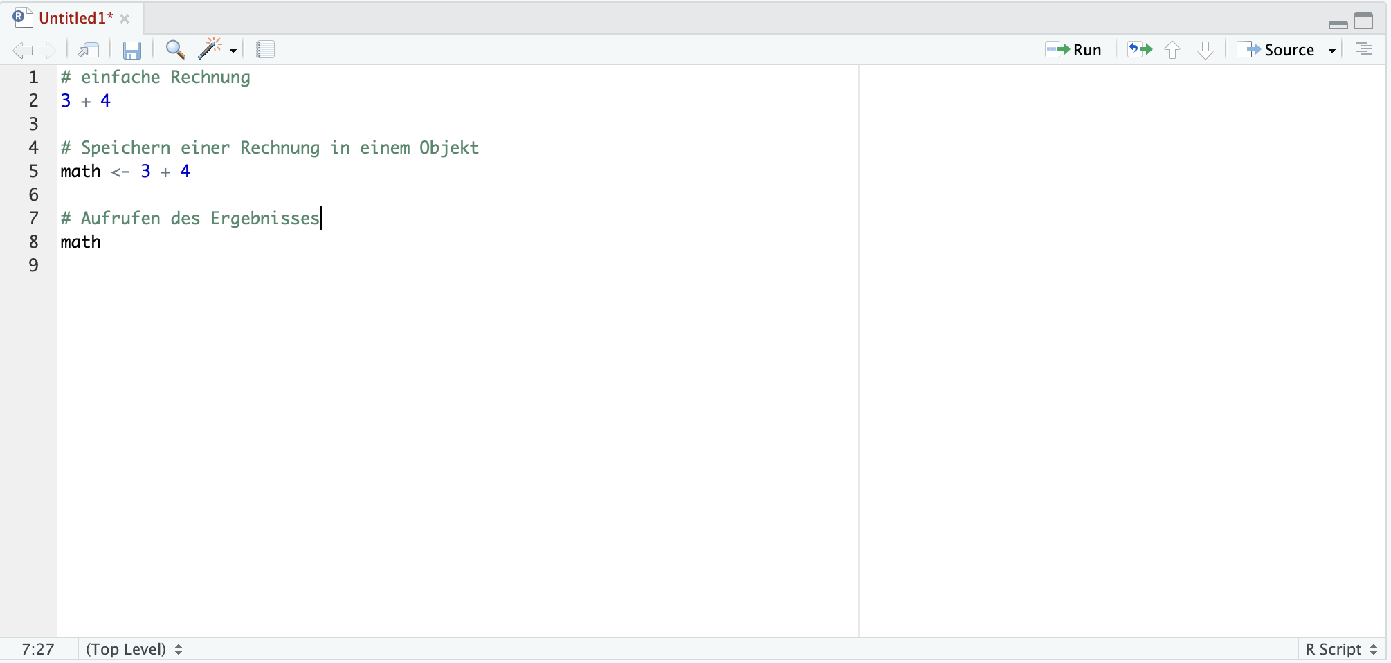 Using script