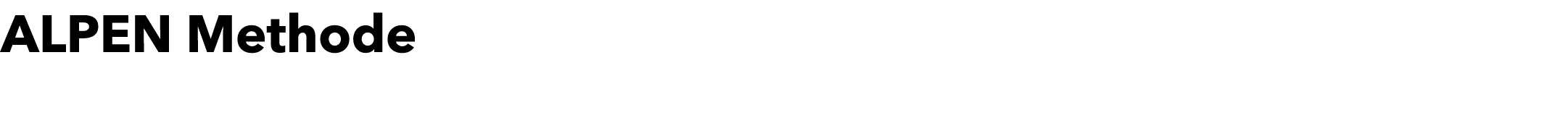 ALPEN Methode