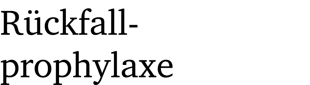 R ckfall prophylaxe