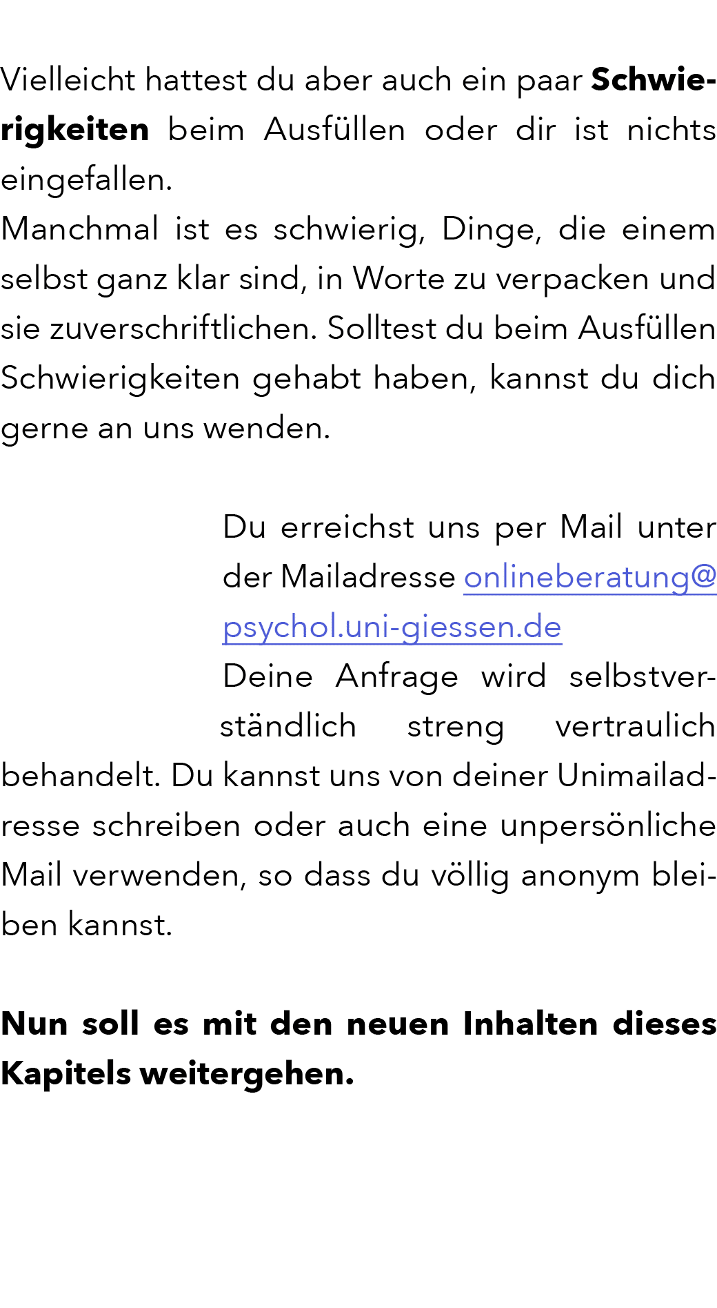  Vielleicht hattest du aber auch ein paar Schwierigkeiten beim Ausf llen oder dir ist nichts eingefallen. Manchmal is...