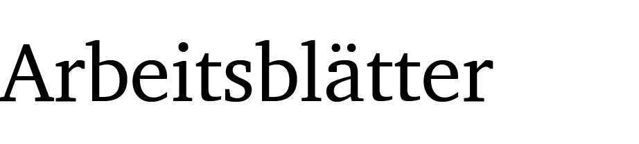 Arbeitsbl tter
