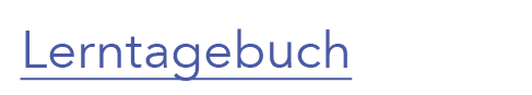 Lerntagebuch