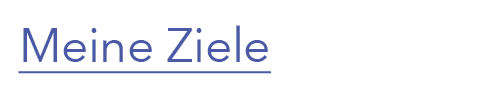 Meine Ziele