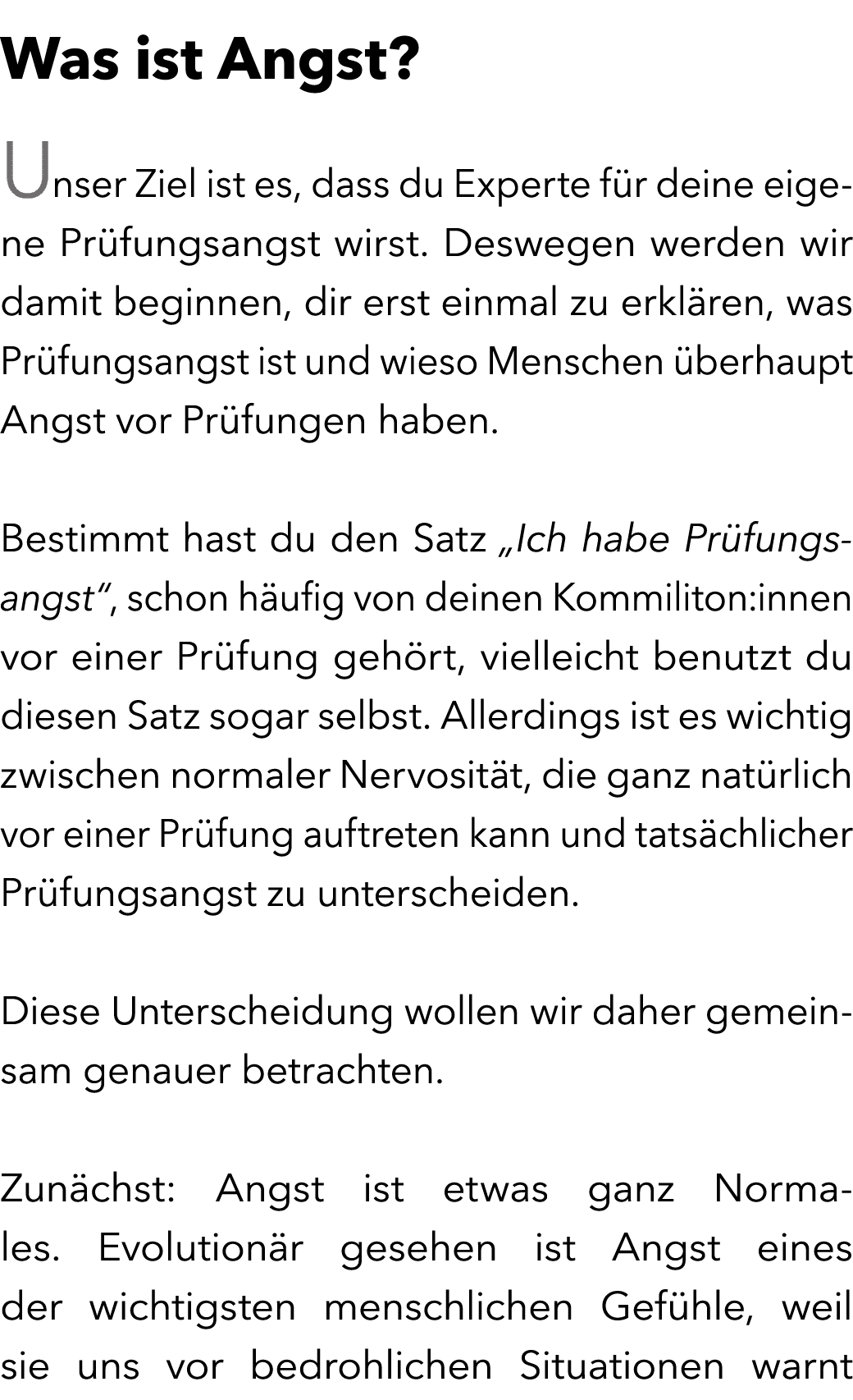 Was ist Angst? Unser Ziel ist es, dass du Experte f r deine eigene Pr fungsangst wirst. Deswegen werden wir damit beg...