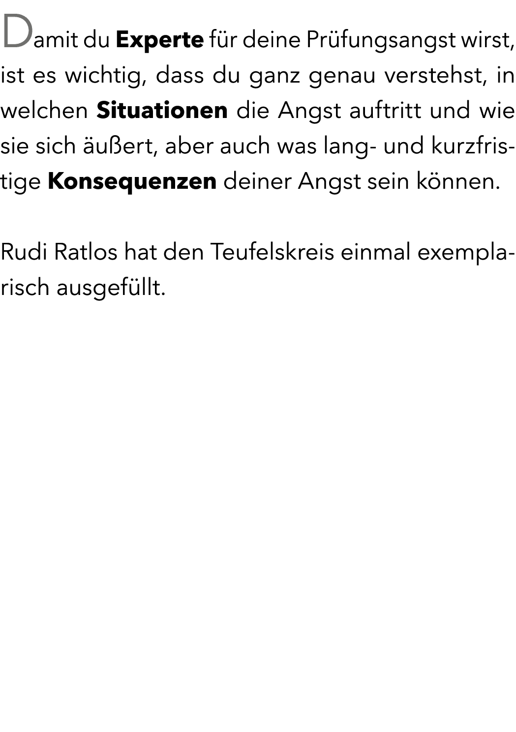 Damit du Experte f r deine Pr fungsangst wirst, ist es wichtig, dass du ganz genau verstehst, in welchen Situationen ...