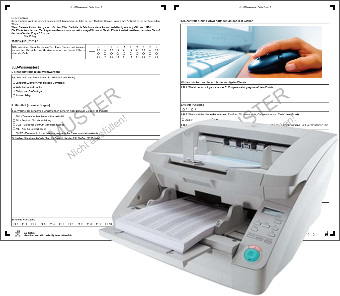 Scanner-Klausur