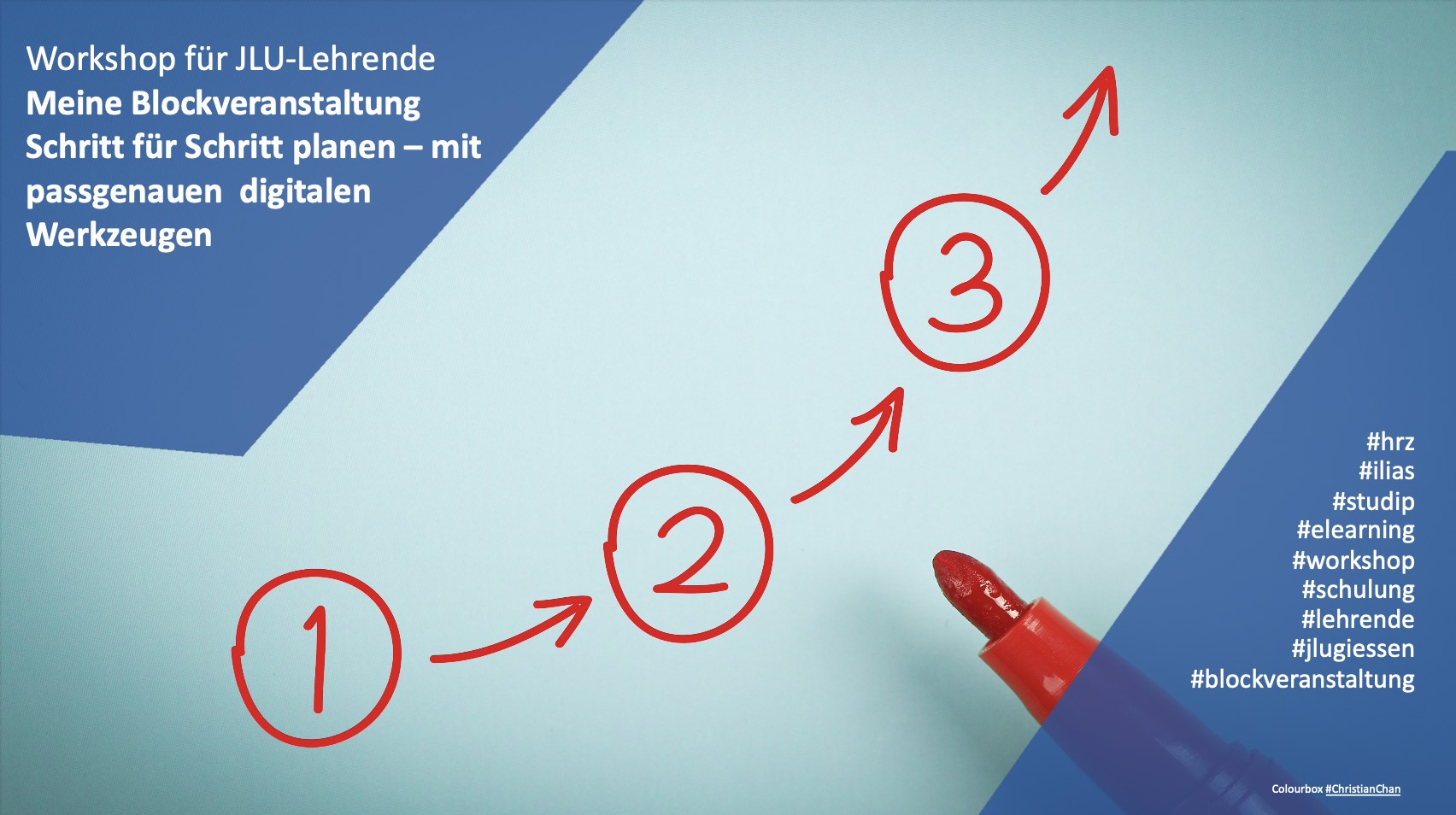 Symbolbild zu Meine Blockveranstaltung Schritt für Schritt planen – mit passgenauen digitalen Werkzeugen