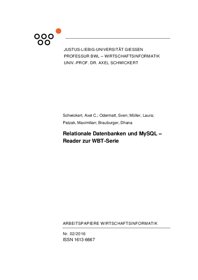 Vorschau 1 von Reader zur WBT-Serie Relationale Datenbanken und MySQL.pdf