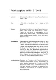 Preview 2 of Reader zur WBT-Serie Einführung in HTML, CSS und JavaScript.pdf