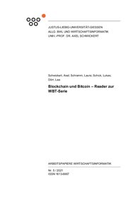 Preview 1 of Reader zur WBT Serie Blockchain und Bitcoin.pdf