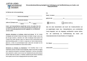 Preview 1 of Einverständniserklaerung zur Aufzeichnung in Lehrveranstaltungen_Stand 03/22.pdf