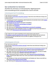 Vorschau 1 von Gut vorbereitet ins Semester - Checkliste für Lehrende zu Stud.IP und ILIAS.pdf