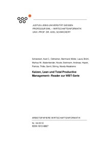 Vorschau 1 von Reader zur WBT-Serie Kaizen, Lean und Total Productive Management.pdf