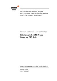 Vorschau 1 von Reader zur WBT-Serie Netzplantechnik in MS Project.pdf